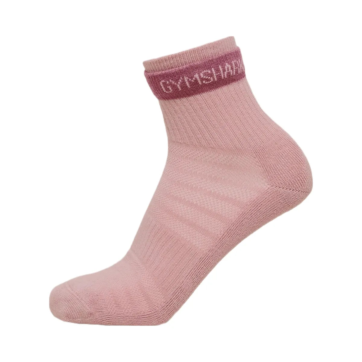 Gymshark Double Cuffed Socks Single "Light Pink"