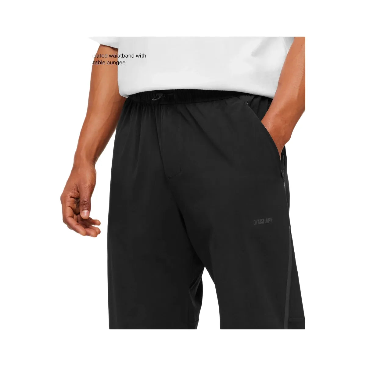 Gymshark Hybrid Zip Pants "Black"