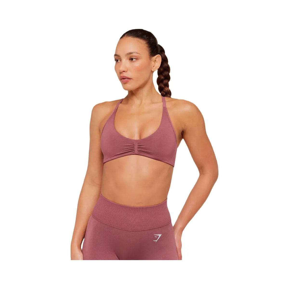 Gymshark Interval Seamless Light Support Sports Bra "Reset Pink"