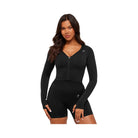Gymshark Lift Seamless Jacket "Black Black Marl"