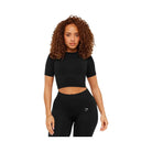 Gymshark Lift Seamless Short Sleeve Top "Black Marl"