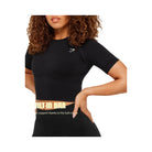 Gymshark Lift Seamless Short Sleeve Top "Black Marl"