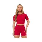 Gymshark Lift Seamless Short Sleeve Top "Carmine Red"