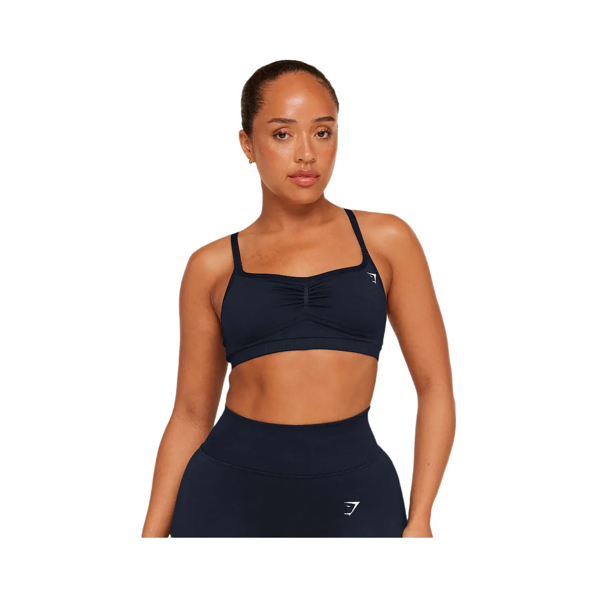 Gymshark Lift Seamless Sports Bra "Midnight Blue Black Marl"