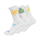 Gymshark Lucky Graphic Crew Socks 3pk "White"