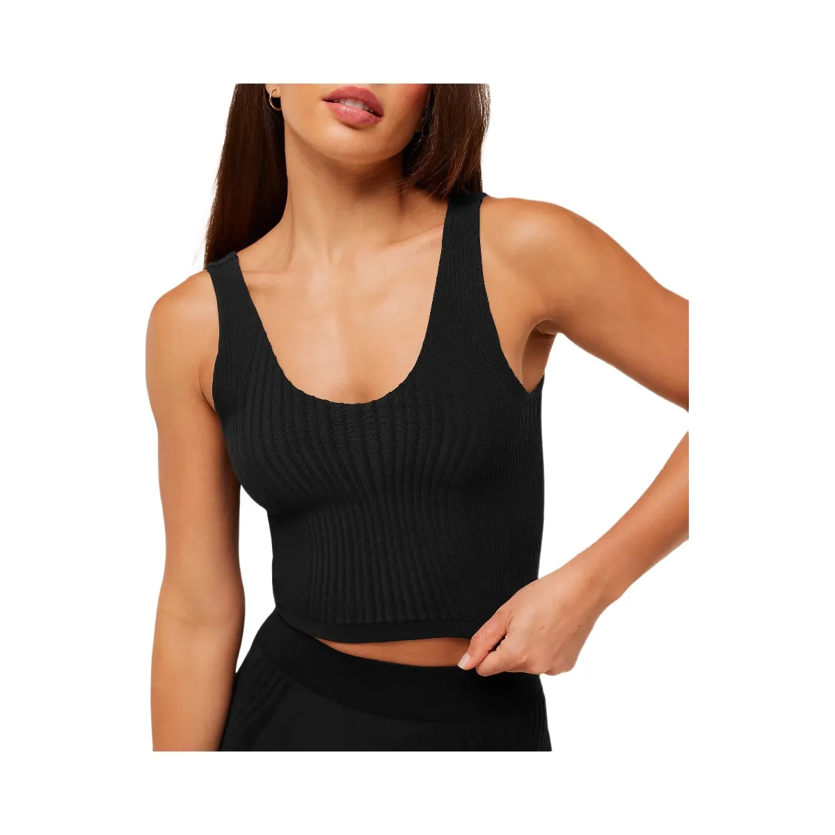 Gymshark Luxe Tank "GS Black"