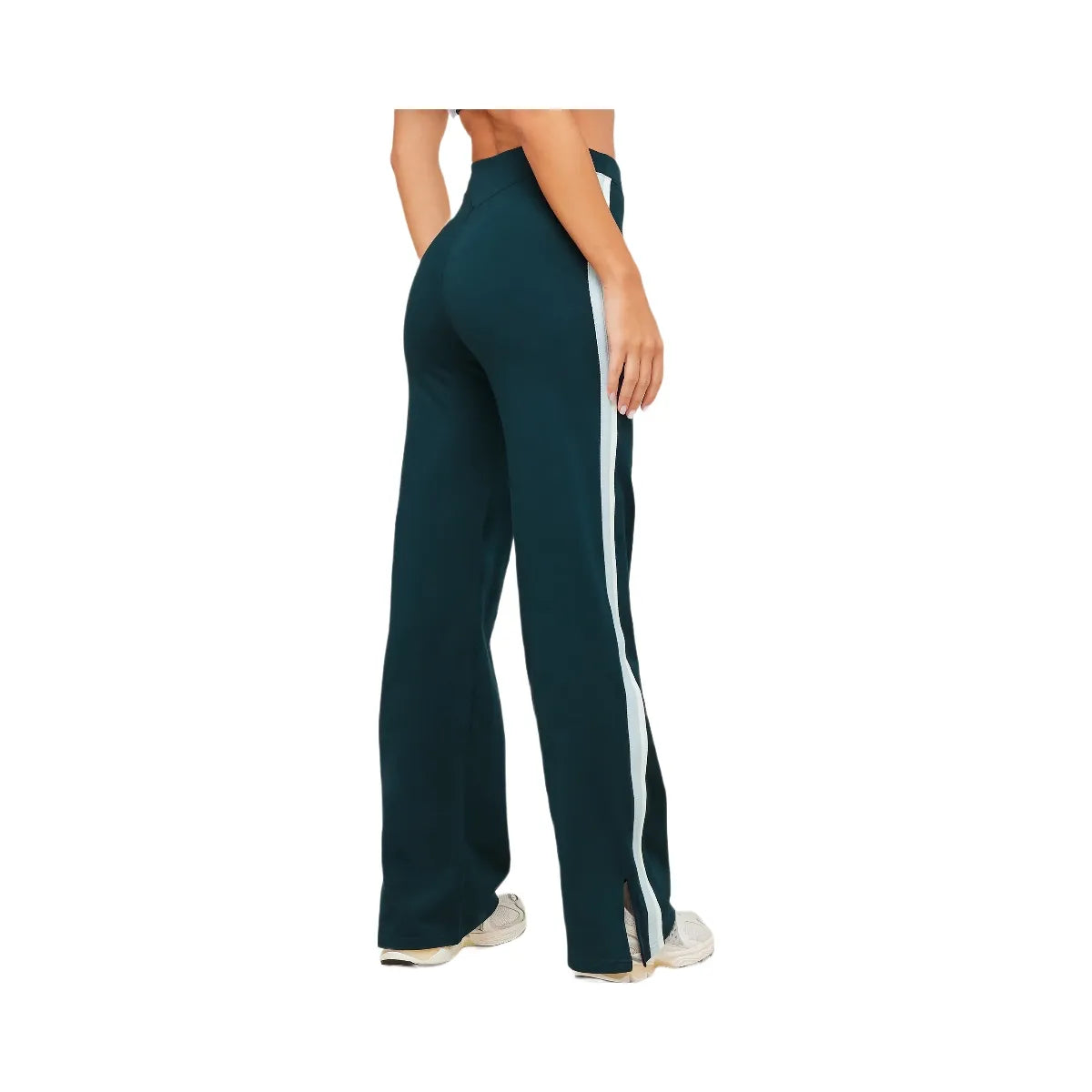Gymshark Piping Wide Leg Pants "Deep Petrol Blue Smoke Blue Soft White"