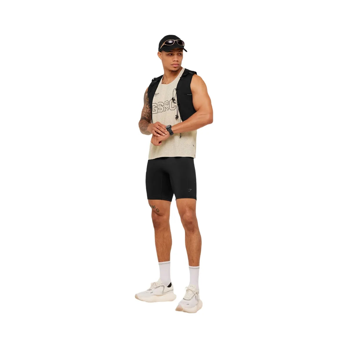Gymshark Running Elite Race Vest "Pebble Grey"