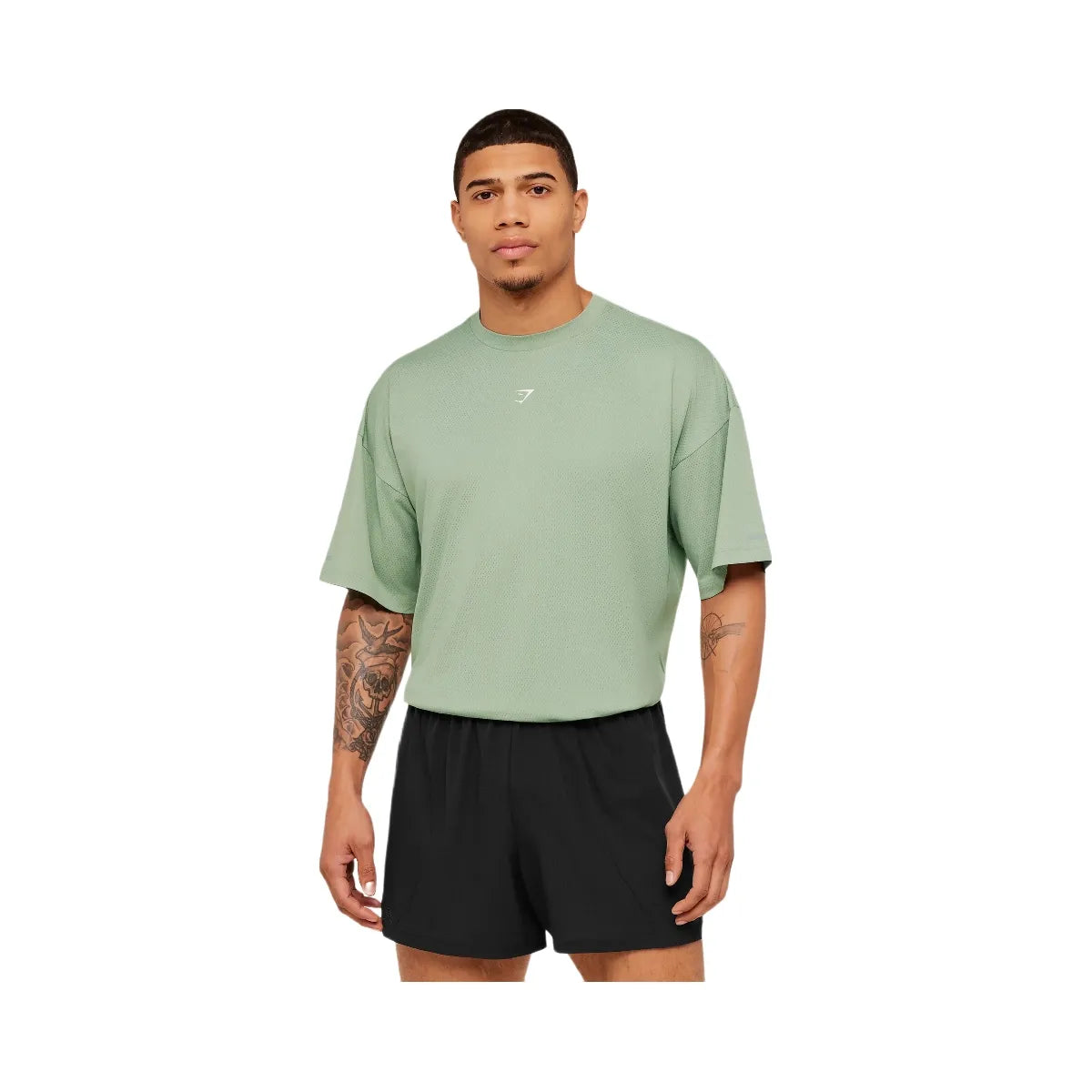Gymshark Running Graphic T-Shirt "GS Haze Green"