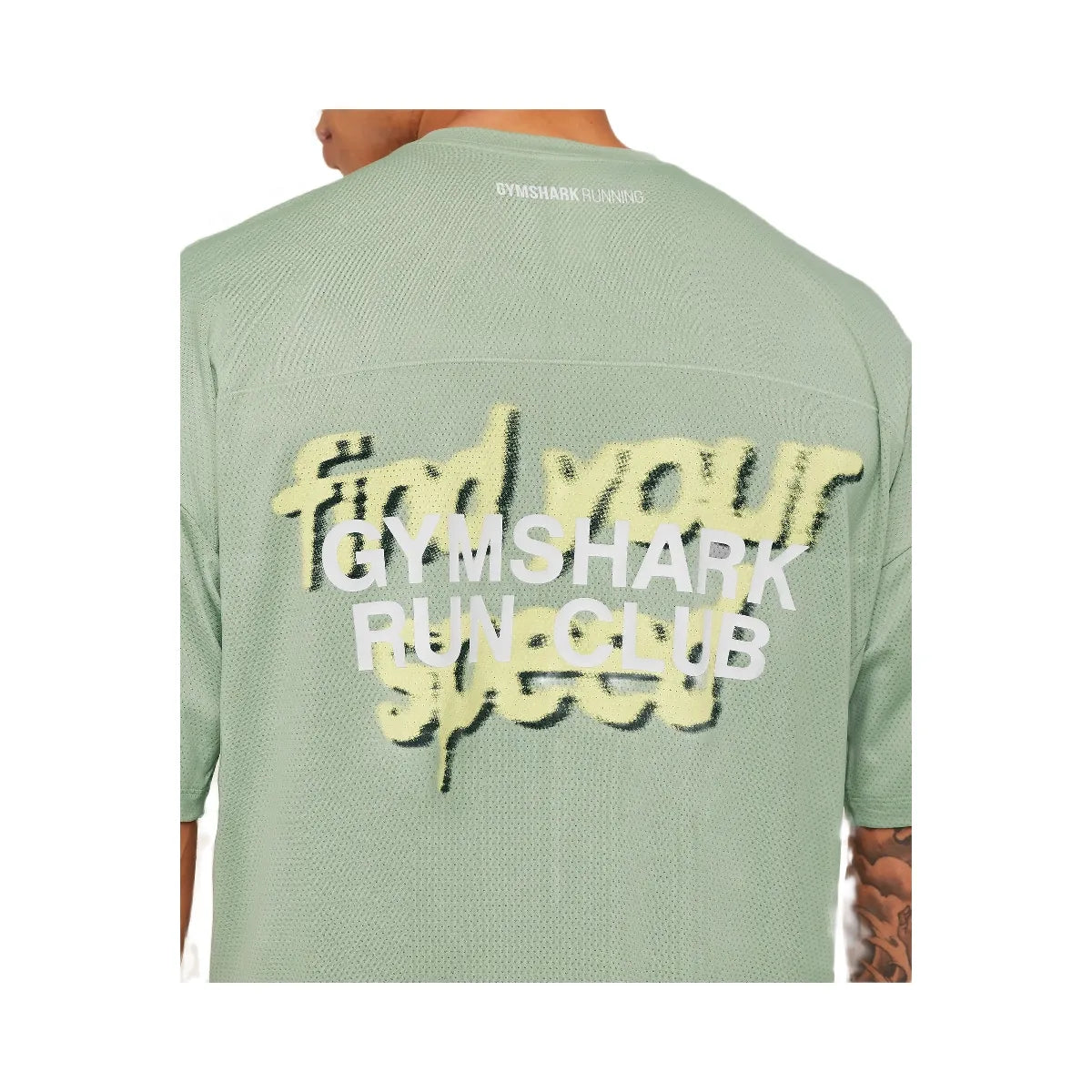 Gymshark Running Graphic T-Shirt "GS Haze Green"