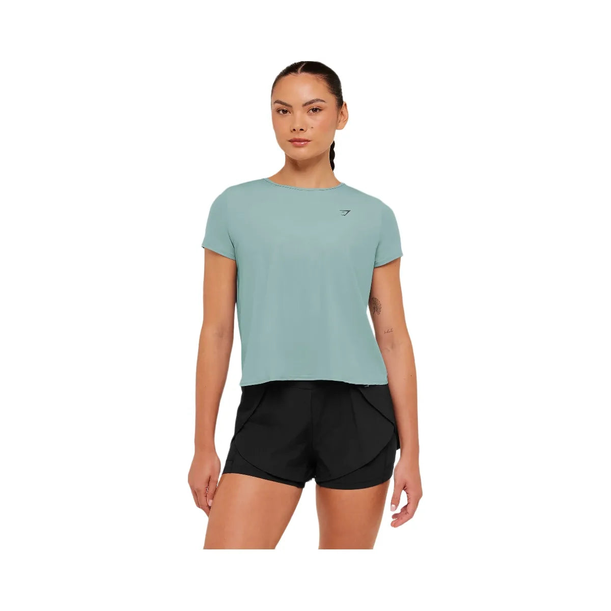 Gymshark Running Short Sleeve T-Shirt "GS Storm Blue"