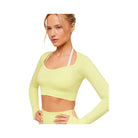 Gymshark Vital Sweetheart Neck Crop Top "Sorbet Yellow"