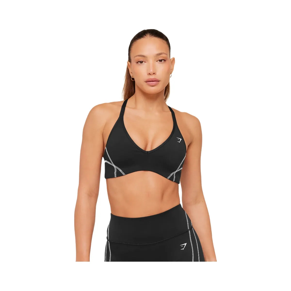 Gymshark Volt Light Support Sports Bra "Black White"