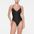 Skims Body Push-Up Thongs Bodysuit Onyx