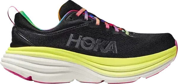 Hoka Bondi 8 Black/Citrus Glow