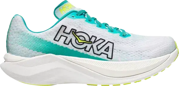 Hoka Mach X White/Blue Glass