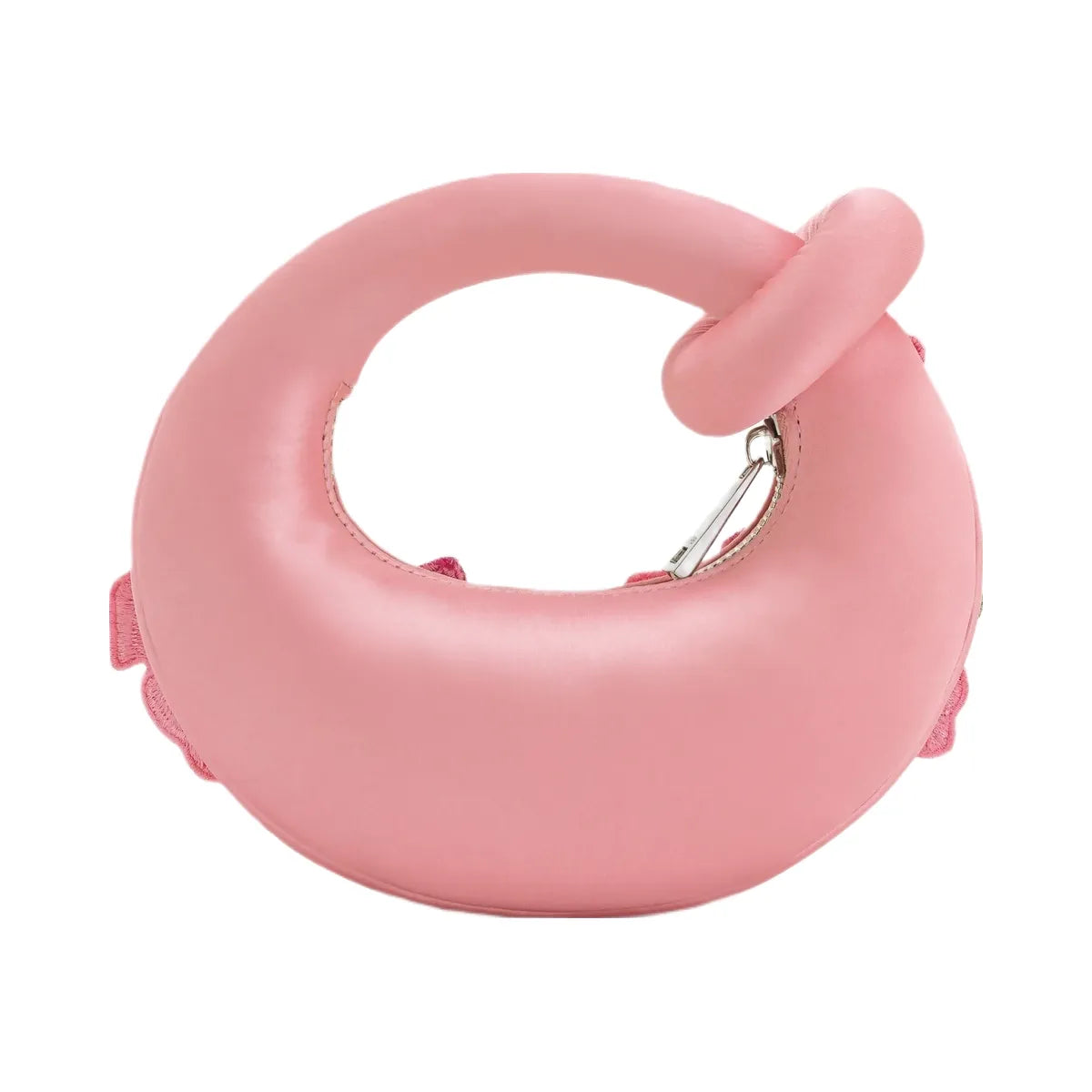 JW PEI Abacus Embroidered Floral Mini Top Handle Bag Pink