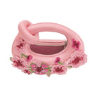 JW PEI Abacus Embroidered Floral Mini Top Handle Bag Pink