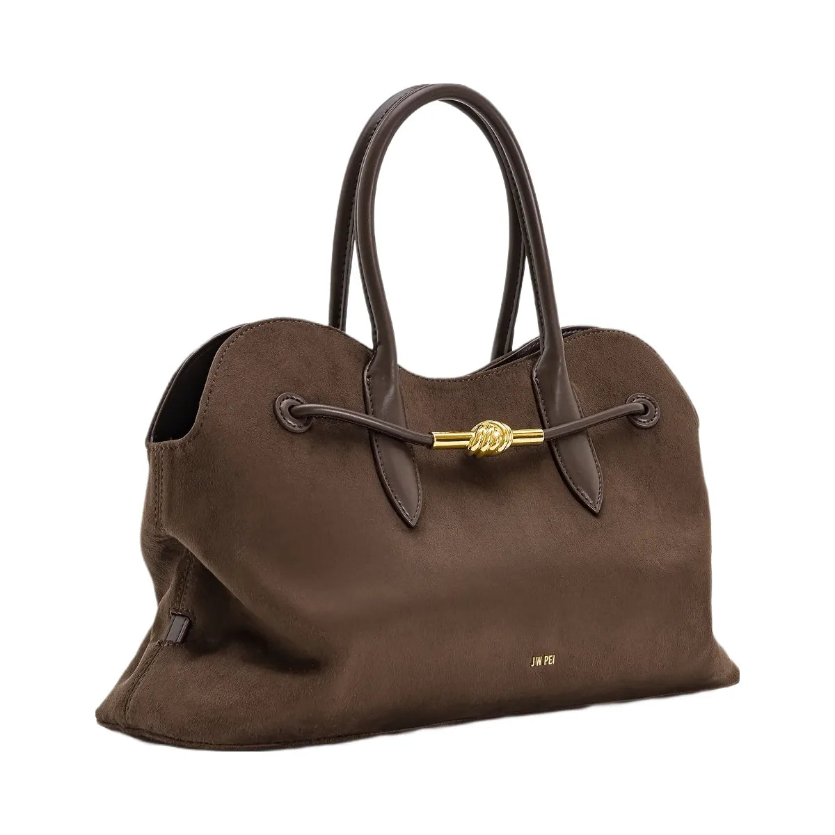 JW PEI Adele Metal Rope Knot Tote Bag Mocha Brown