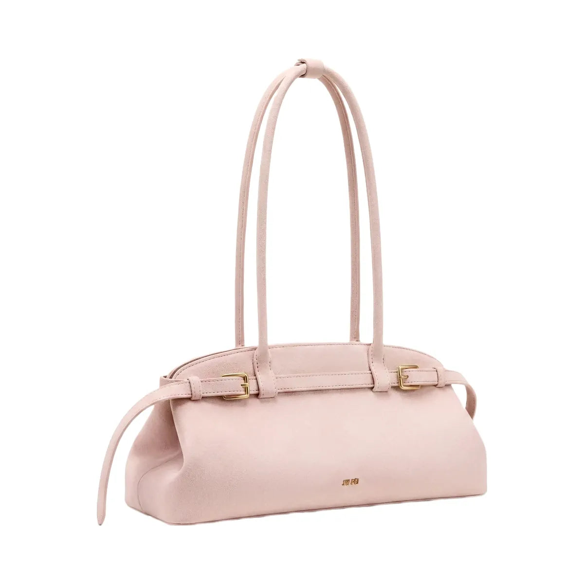 JW PEI Arden Faux Suede Belt Detail East West Shoulder Bag Pink