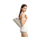 JW PEI Arden Pebbled Belt Detail East West Shoulder Bag Taupe