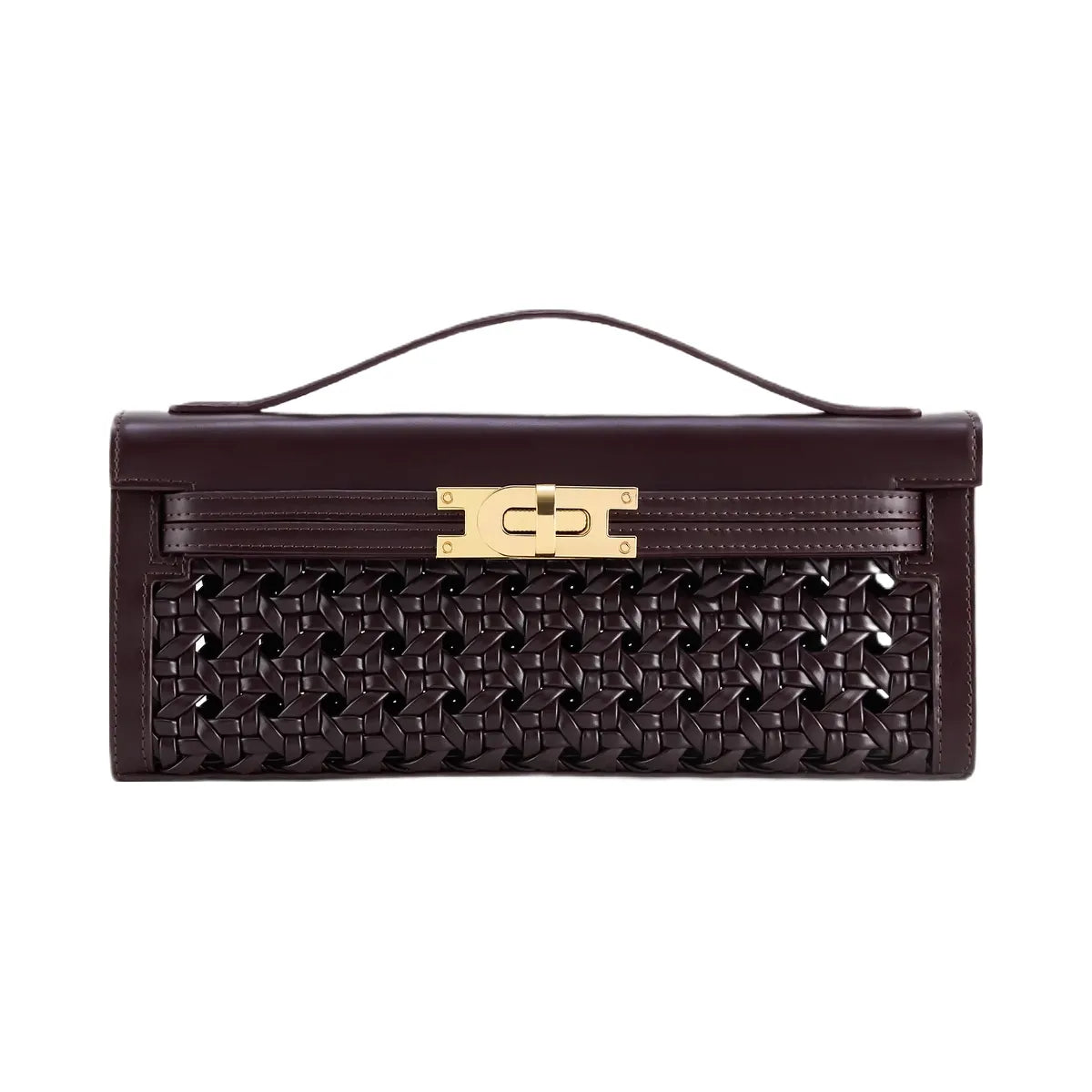 JW PEI Bria Structured Top Handle Bag Dark Red