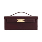 JW PEI Bria Structured Top Handle Bag Deep Burgundy