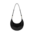 JW PEI Carly Saddle Bag Black Croc