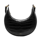 JW PEI Carly Saddle Bag Black Croc