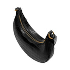 JW PEI Carly Saddle Bag Black Croc