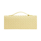 JW PEI Celeste Woven Textured Envelope Top Handle Bag Yellow