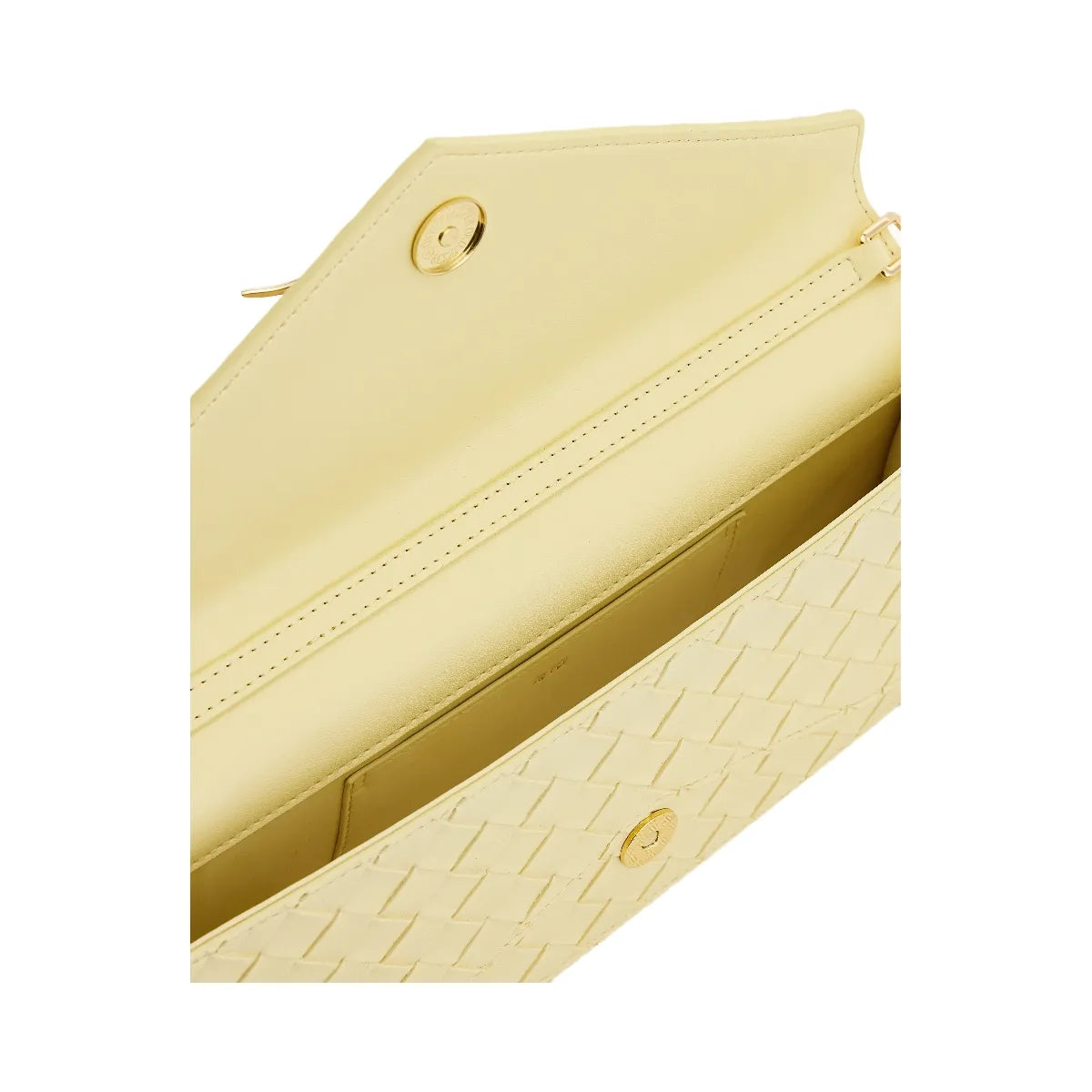 JW PEI Celeste Woven Textured Envelope Top Handle Bag Yellow