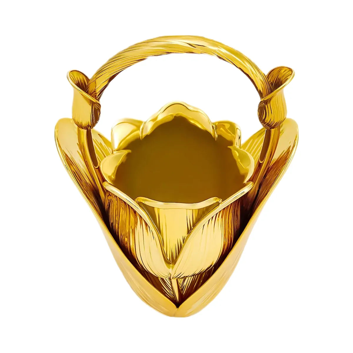 JW PEI Ella Tulip Vase Top Handle Bag Gold