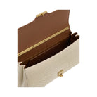 JW PEI Eloise Shoulder Bag Brown Canvas