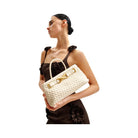 JW PEI Elora Woven Tote Bag White