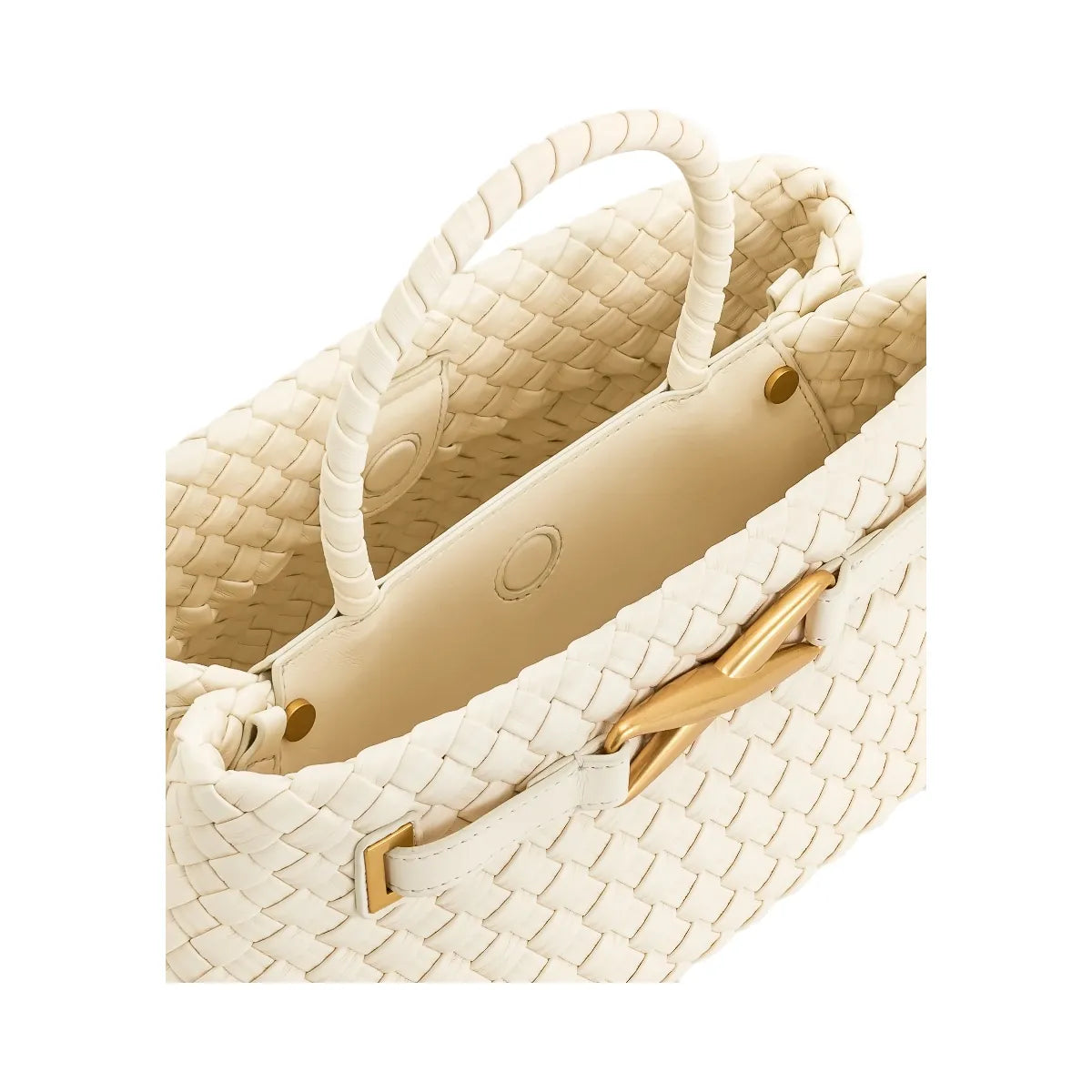 JW PEI Elora Woven Tote Bag White