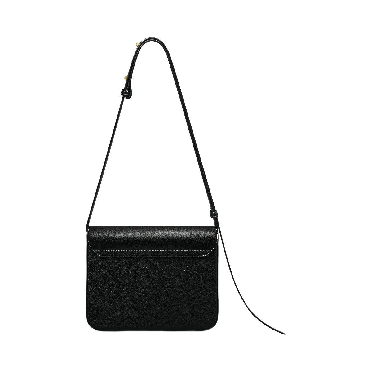 JW PEI Evania Lock Pebbled Shoulder Bag Black