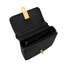 JW PEI Evania Lock Pebbled Shoulder Bag Black