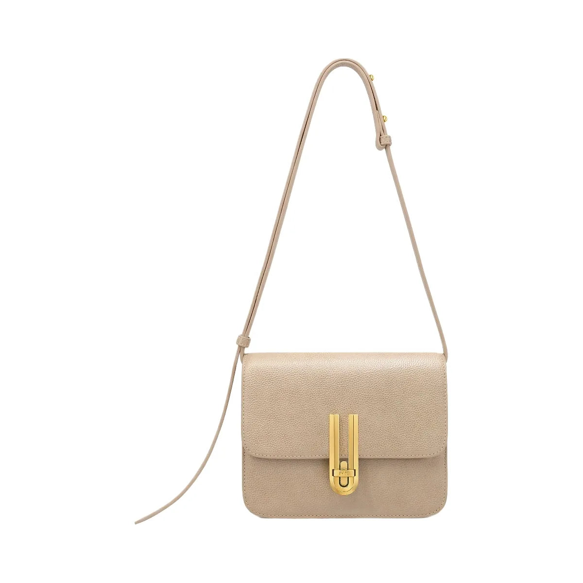 JW PEI Evania Lock Pebbled Shoulder Bag Khaki