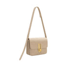 JW PEI Evania Lock Pebbled Shoulder Bag Khaki