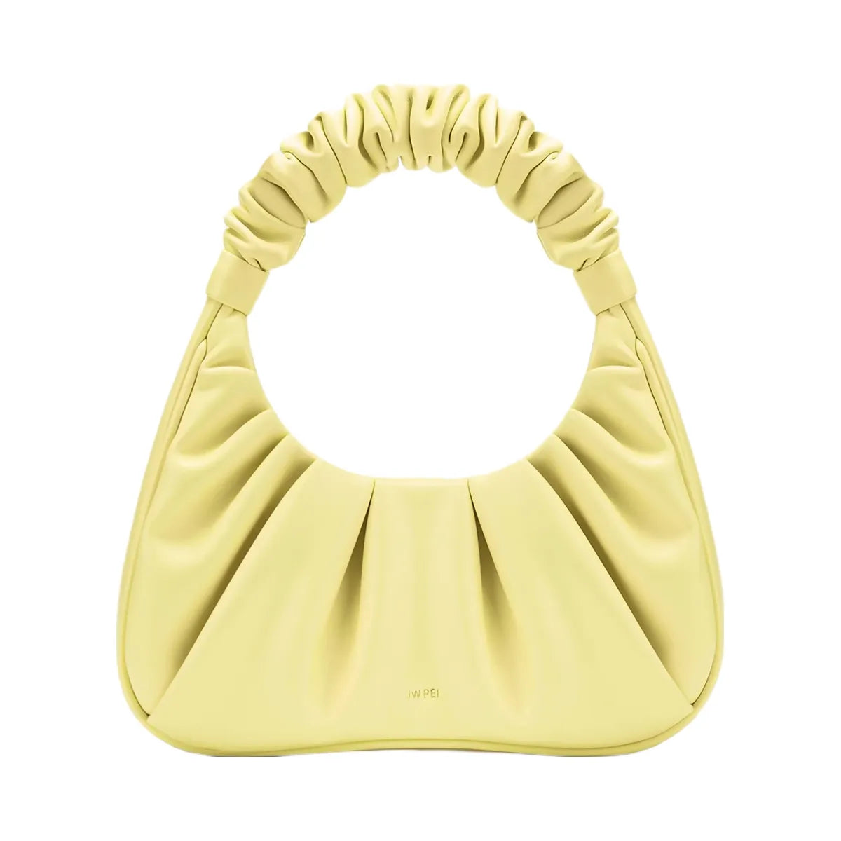 JW PEI Gabbi Ruched Hobo Handbag Light Yellow