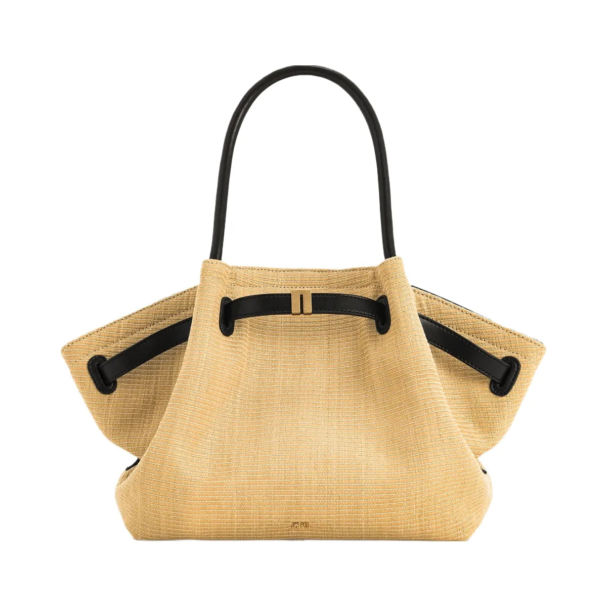 JW PEI Hana Medium Faux Straw Tote Bag Brown Straw