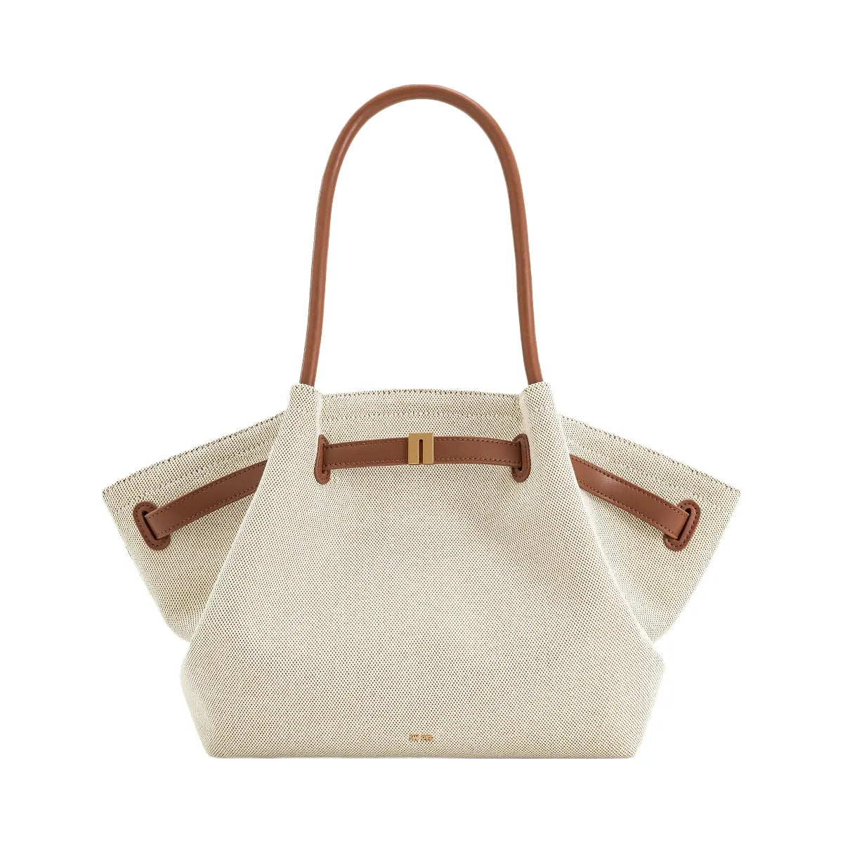 JW PEI Hana Medium Tote Bag Brown Canvas