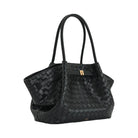 JW PEI Hana Medium Weave Texture Tote Bag Black