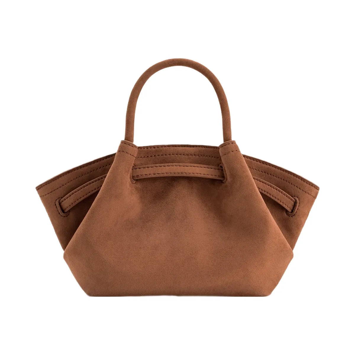 JW PEI Hana Mini Faux Suede Tote Bag Brown