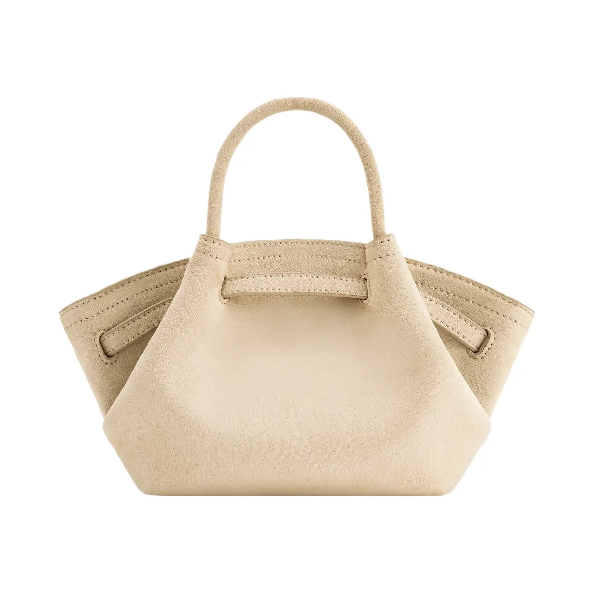 JW PEI Hana Mini Faux Suede Tote Bag Off White