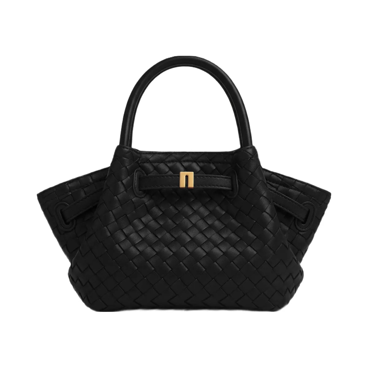 JW PEI Hana Mini Weave Tote Bag Black