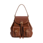 JW PEI Harper Buckle Pocket Backpack Dark Brown