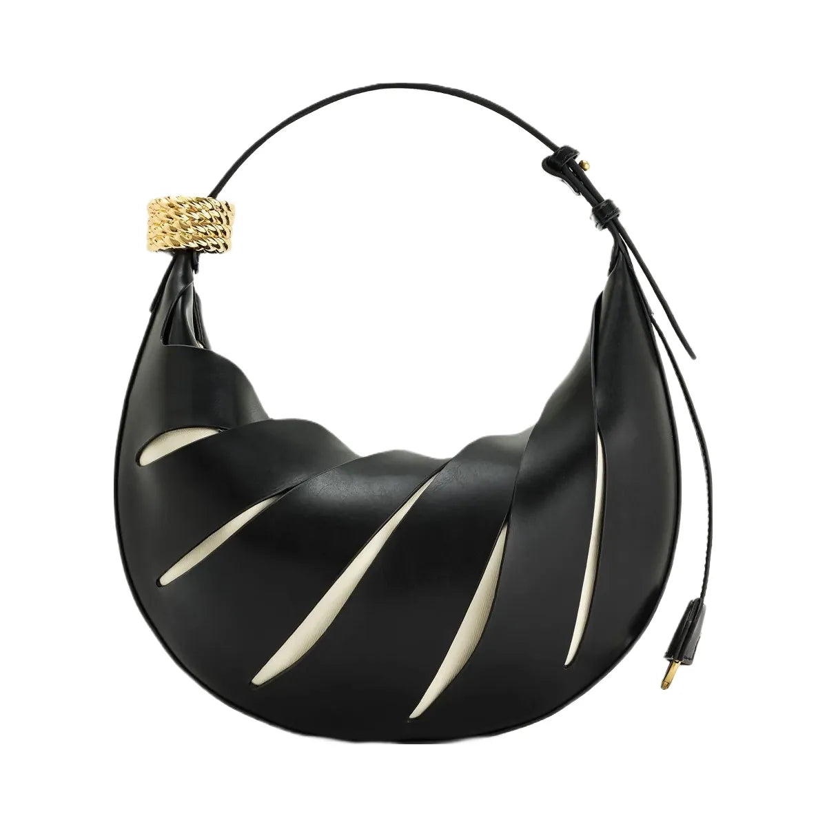 JW PEI Jana Hollow Out Shoulder Bag Black