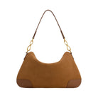 JW PEI Jayla Faux Suede Metal Pendant Embellished Shoulder Bag Brown